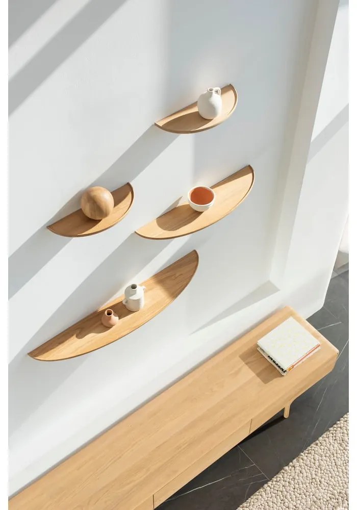 Raft din lemn de stejar 40 cm Mu – Gazzda