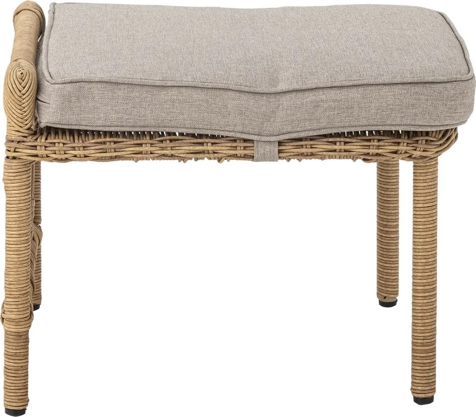 Set fotoliu și taburet din polirattan, L66×H82×W72 cm, „Belluce"