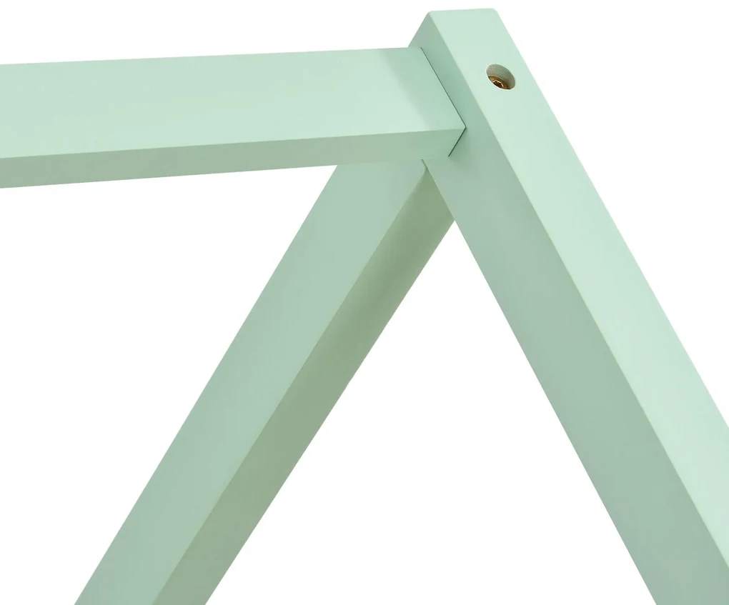 Pat pentru copii Marli 80 x 160 cm cu cadru cu lamele de culoare menta