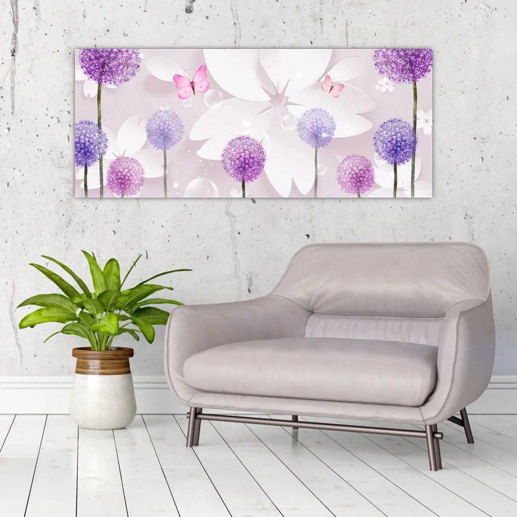 Tablou - Pe râul florilor (120x50 cm)