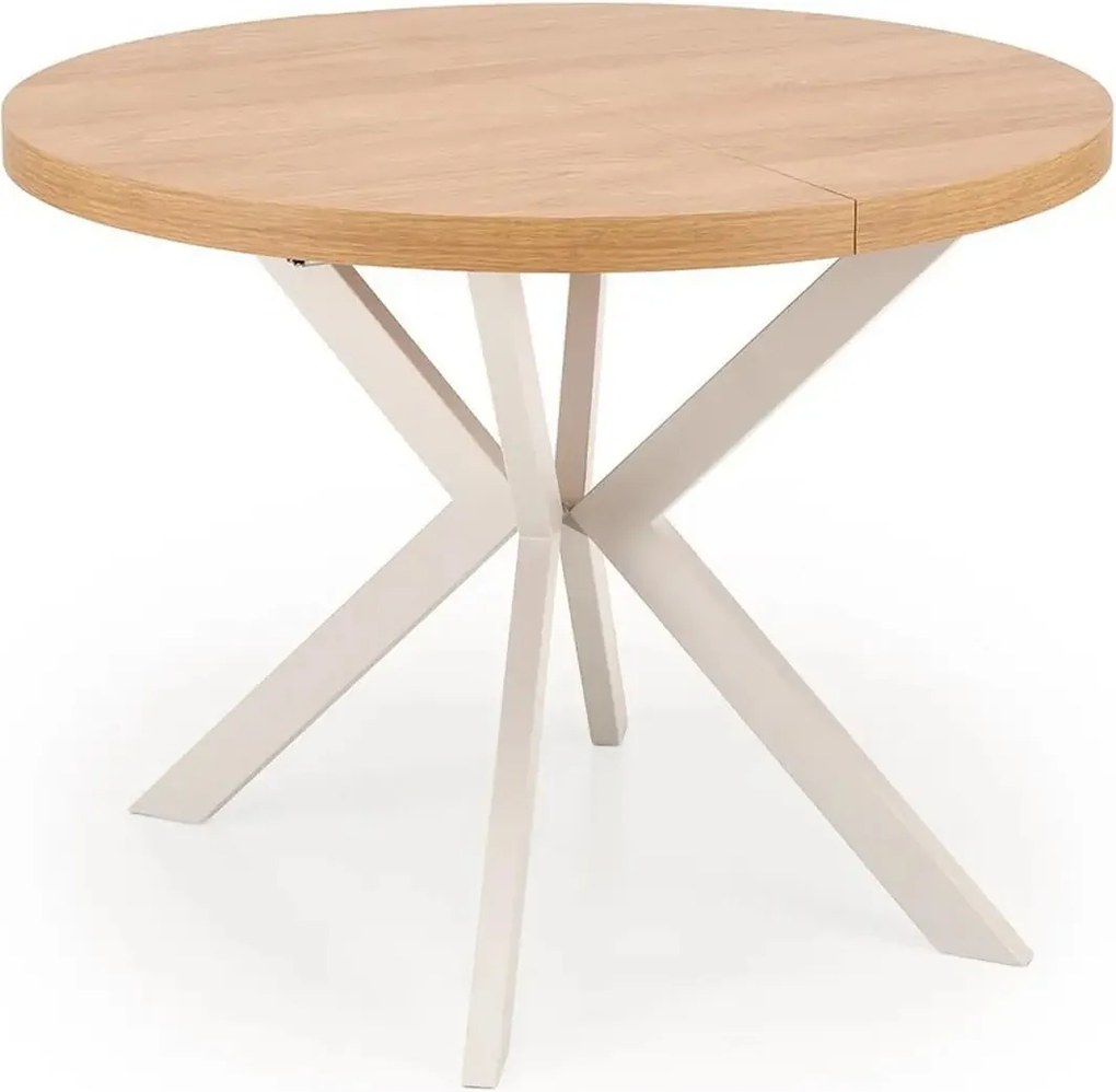 Masa extensibila PERONI, stejar/casmir, PAL laminat/otel, 100/250x100x