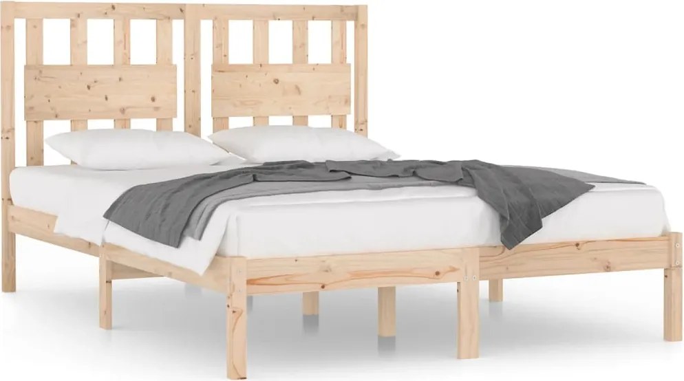 vidaXL Cadru de pat, 160x200 cm, lemn masiv de pin