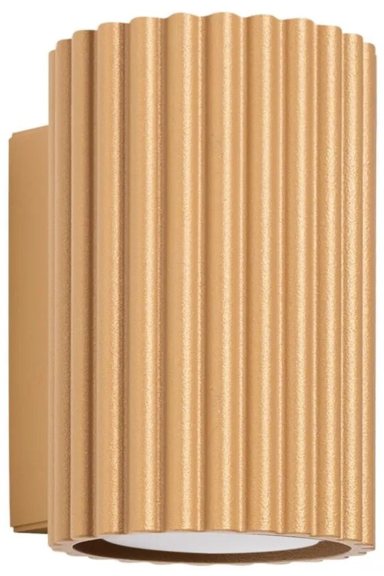 Aplică de perete aurie Gleam – Sollux