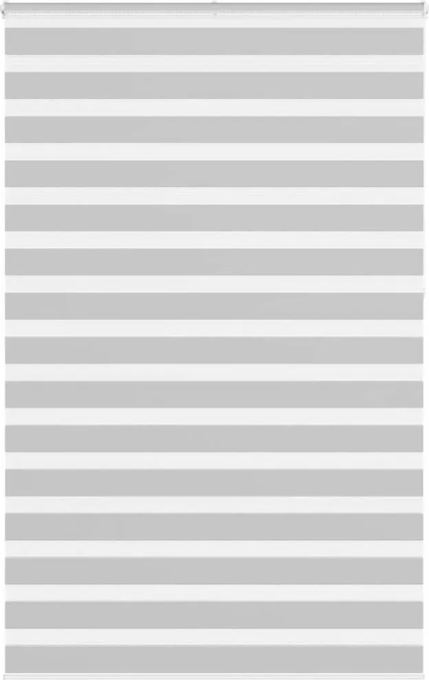 vidaXL Jaluzea tip zebra gri deschis lățime țesătură 135,9cm poliester