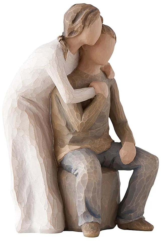 Statueta cuplu indragostiti QUIETLY, 11x17cm