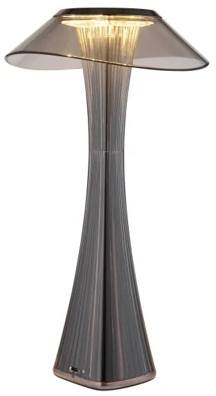 Lampă LED reîncărcabilă dimabilă de masă Globo 21025S AMBRA LED/2,5W/3,7V 2700K/4500K/6500K negru