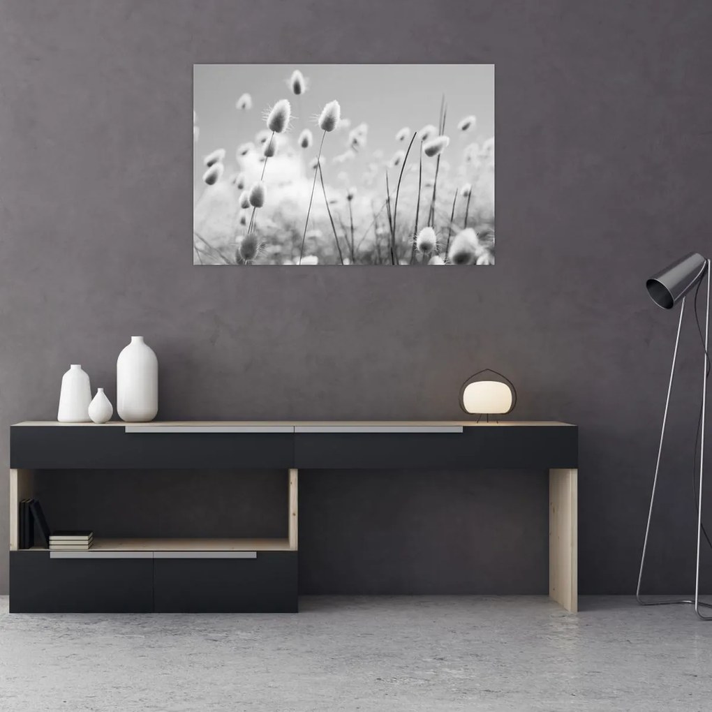 Tablou - Boho iepuraș coadă de iarbă (90x60 cm)