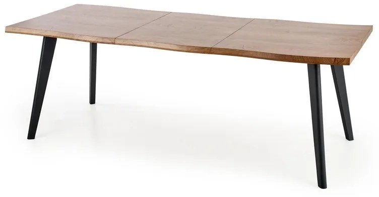 Masa de bucaterie Dickson II, lemn natural / negru