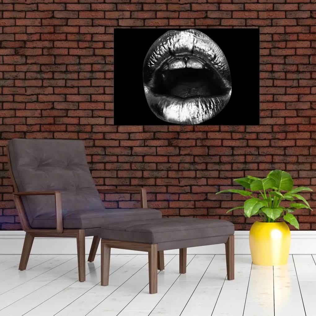 Tablou - Buze lucioase (90x60 cm)