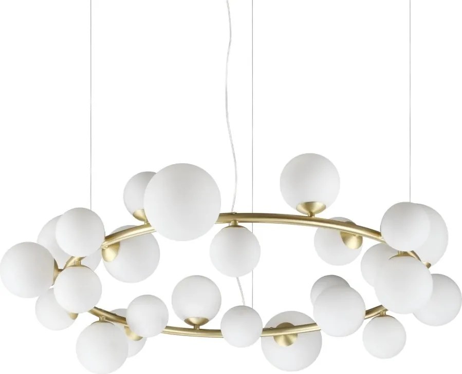 Lustra suspendata design modern PERLAGE SP25 BIANCO