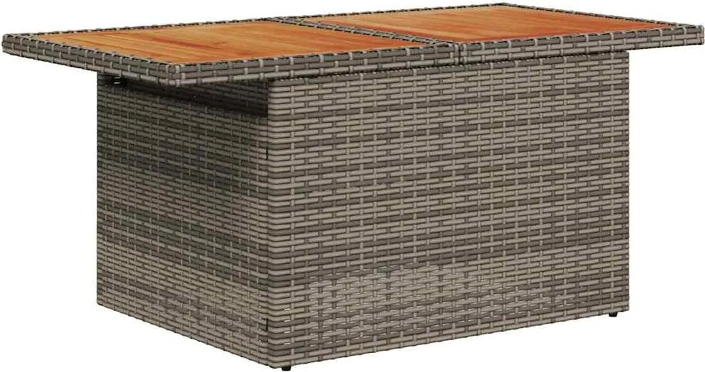 vidaXL Set de canapele pentru grădină 6 pcs Gri Rattan poli