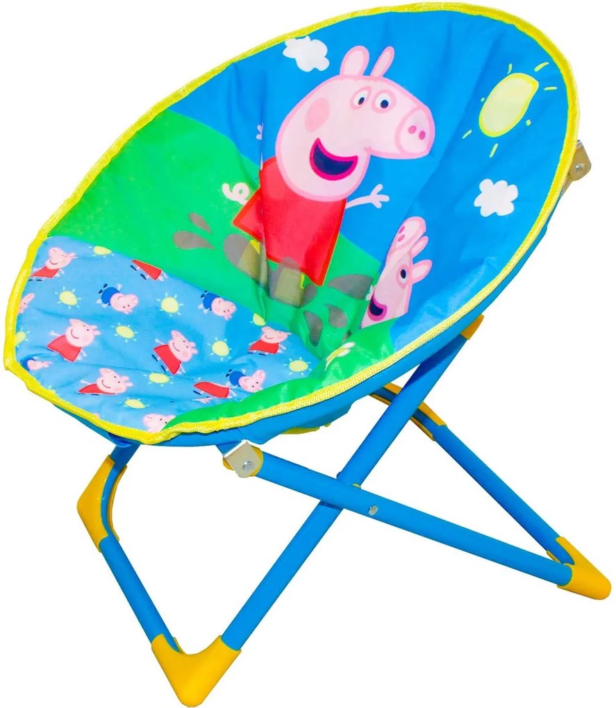 Scaun pliabil pentru copii PEPPA PIG, albastru