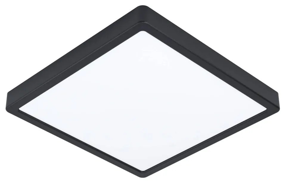 Plafonieră neagră LED 28,5x28,5 cm FUEVA 5 – EGLO