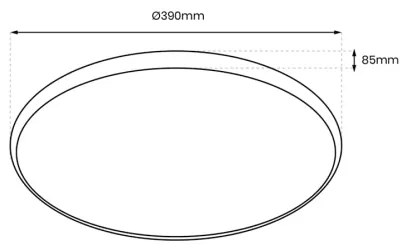 Plafonieră LED RGB dimabilă RINGO LED/36W/230V + telecomandă