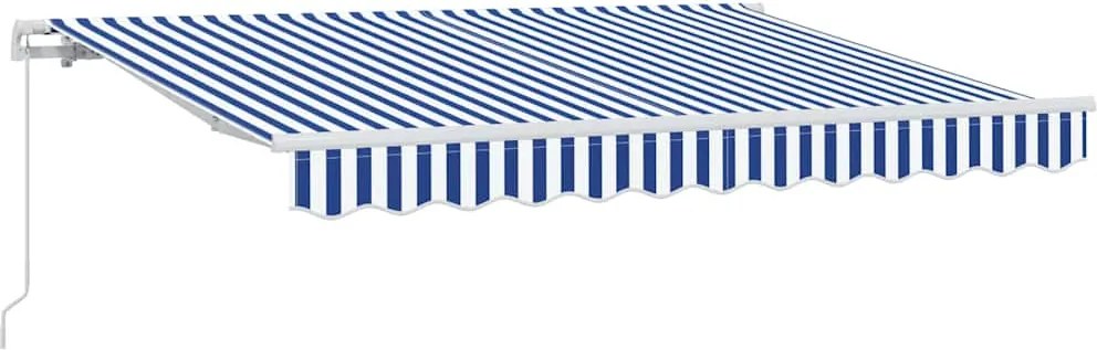 vidaXL Cortina Retractabilă Manual albastru 250 x 200 cm țesătură