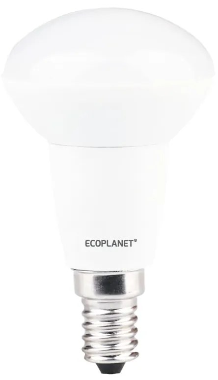 Set 10 buc - Bec Led Ecoplanet reflector R50, E14, 7W, 60W, 630LM, F, lumina rece 6500K, Mat Lumina rece - 6500K, 10 buc