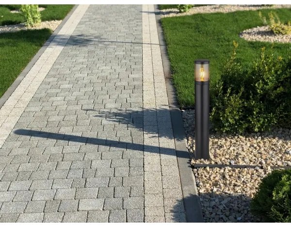 Lampă de exterior XELOO 1xE27/60W/230V 80 cm IP44 Globo 32016BS