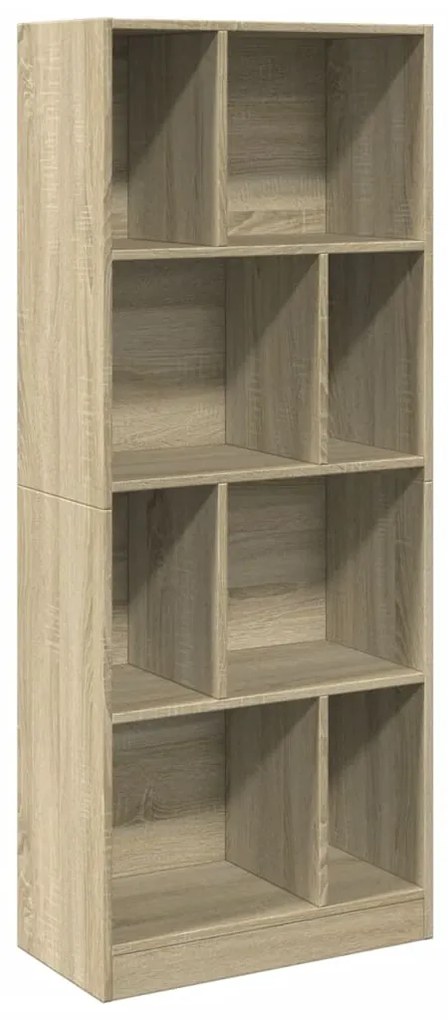 847998 vidaXL Bibliotecă, stejar sonoma, 57x28,5x141 cm, lemn prelucrat