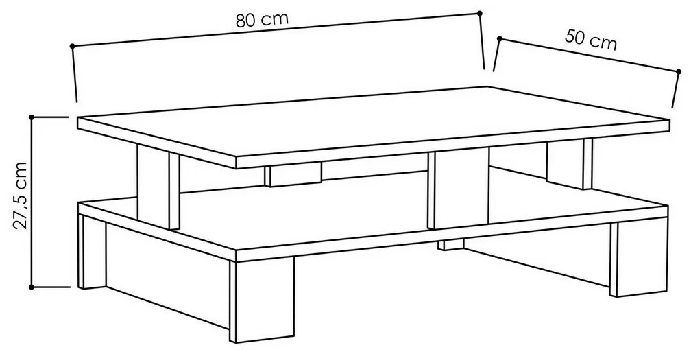 Mansu Anthracite coffee table