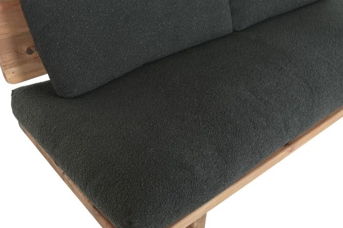 Canapea 3 locuri din stofa si lemn de pin " Black Aged