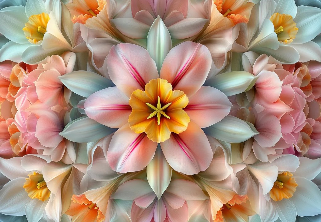 Fototapet - Floare caleidoscop (147x102 cm)