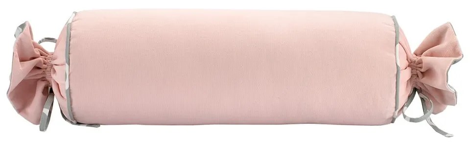 Față de pernă WeLoveBeds Rose Quarz Candy, ⌀ 20 x 58 cm, roz