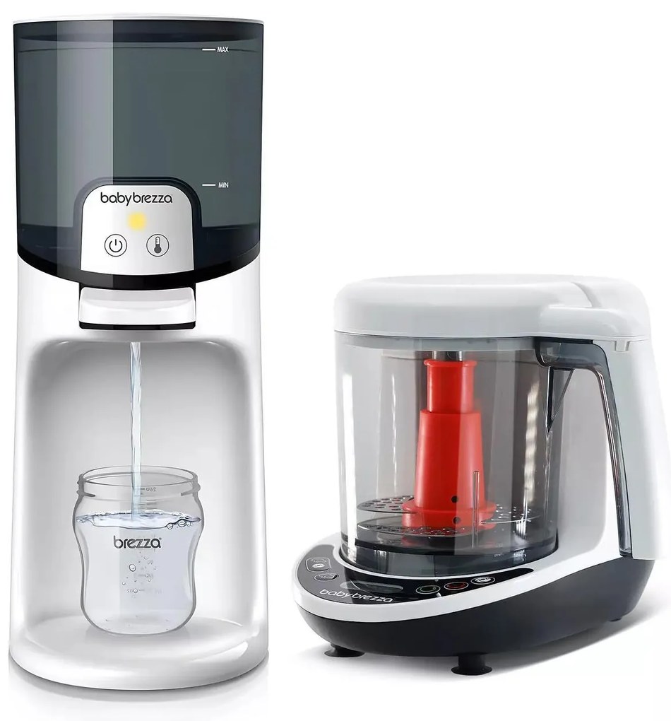 Pachet Bebe-Start 3 - Robot de bucatarie One Step Baby Food Maker + Incalzitor Apa BabyBrezza