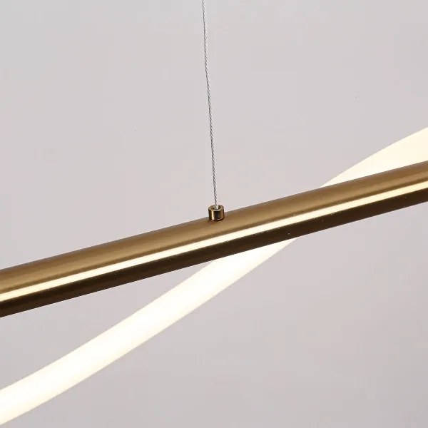 Lustră LED suspendată pe cablu MELECA LED/24W/230V 3000/4000/6000K 100 cm auriu