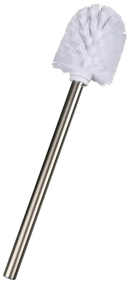 Perie WC cu cap înlocuibil Wenko White, ø 8 x 35 cm