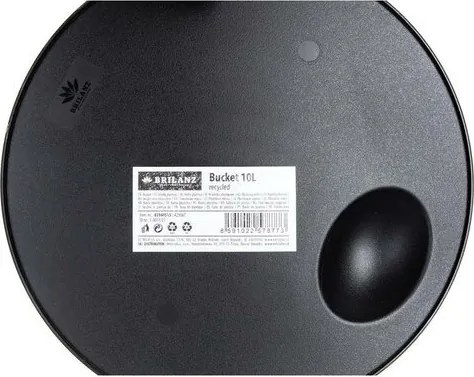 Găleată Brilanz din plastic 10 l, neagră