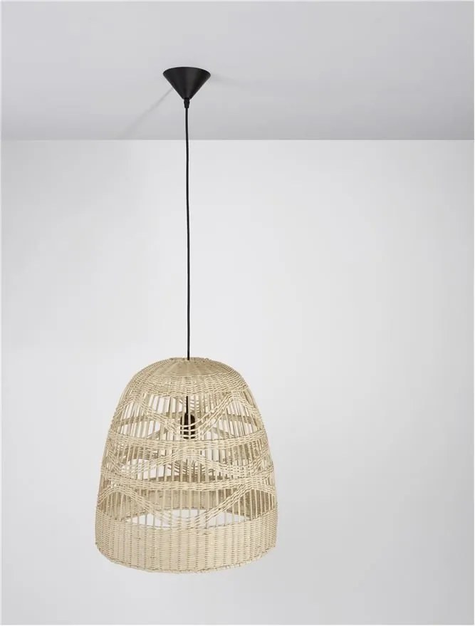 Lustra / Pendul modern design natural ratan MARLO D-46cm