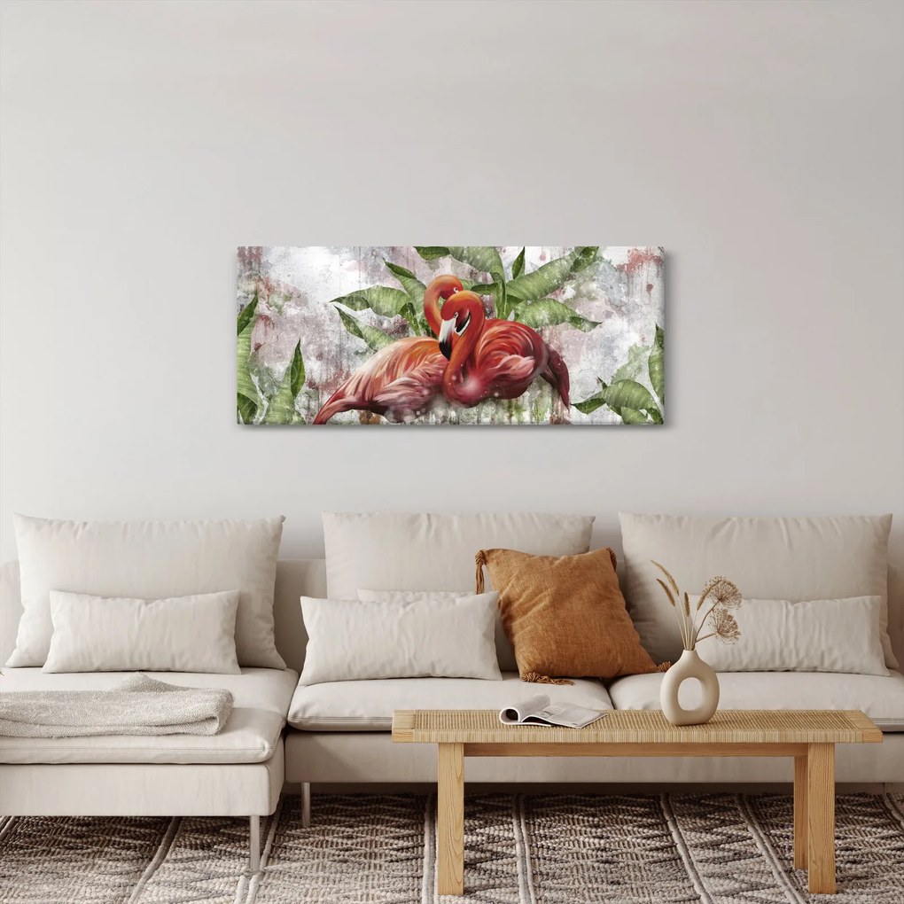 Tablou - Flamingo (120x50 cm)