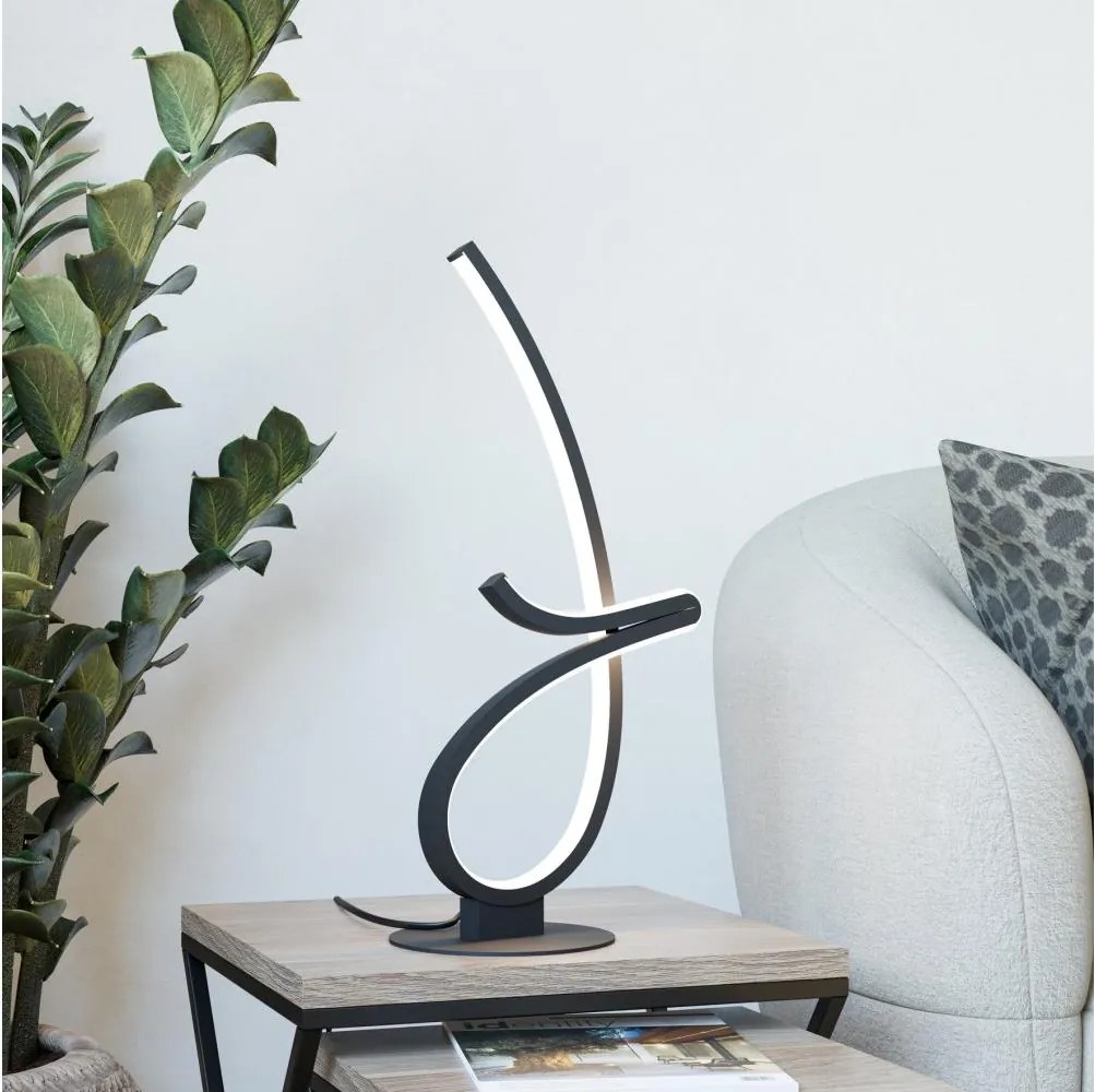 Eglo 902348 - Lampă de masă LED CARDONCITO LED/12W/230V 2700/4000/6500K neagră