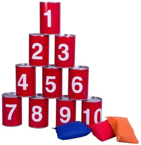 Joc de aruncat la tinta - Doboara conservele