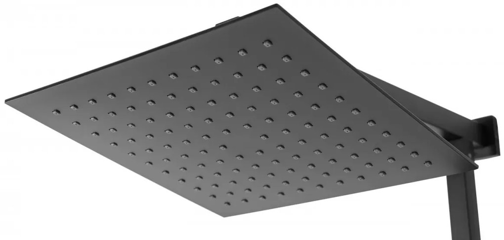 Baterie pentru dus Jack negru mat - H 102 cm