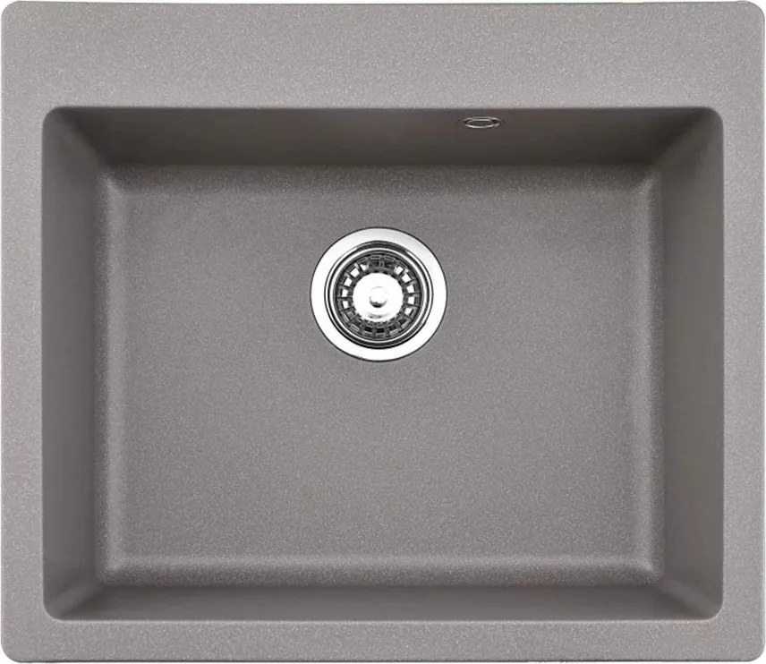 Chiuveta compozit Inter Ceramic finisaj granit gri 57x50 cm
