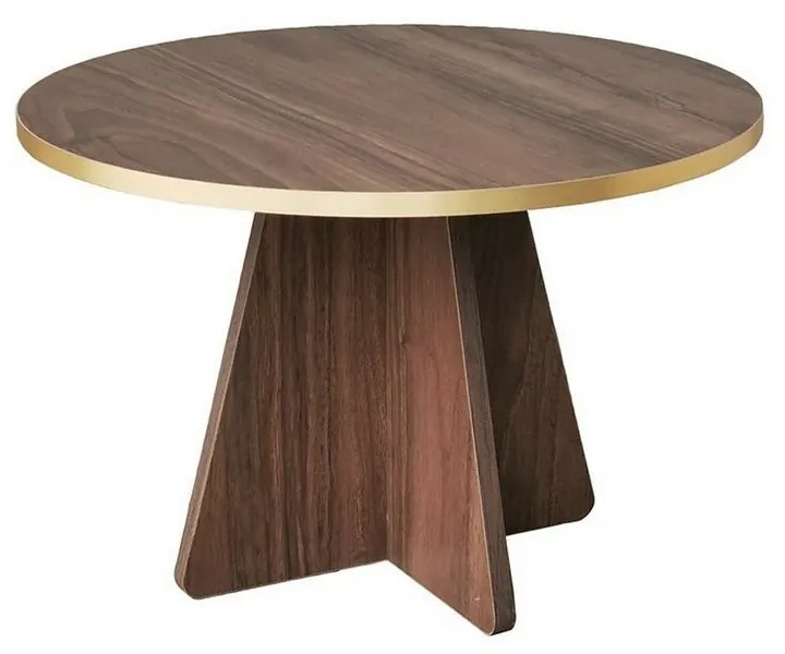 Măsuță de conferință Mushroom Gold and Walnut