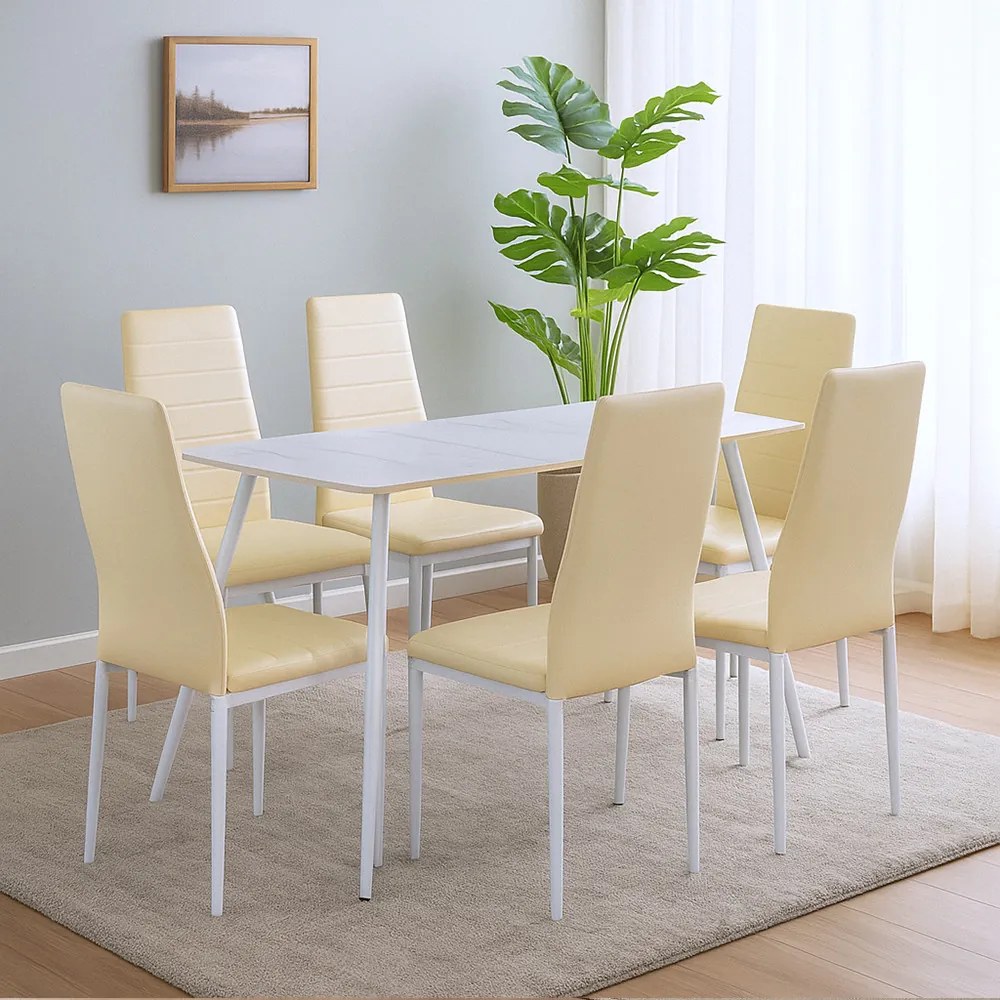 Jenna 6+1 set de sufragerie bej