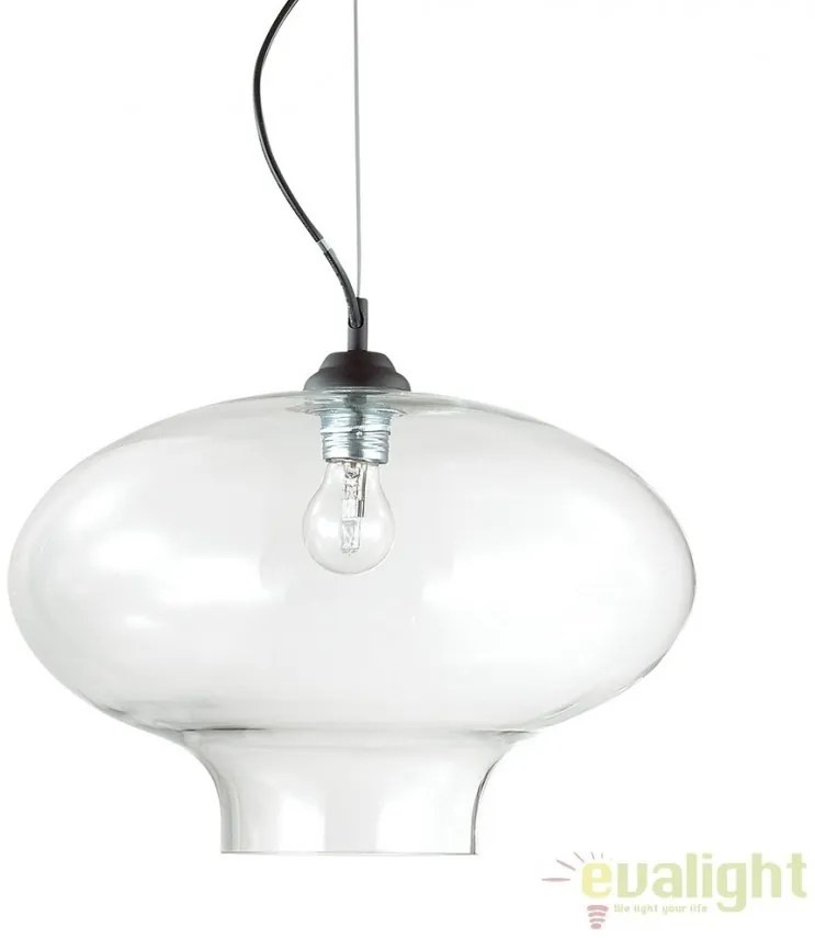Lustra diametru 40cm, din sticla suflata manual, BISTRO SP1 ROUND 120898