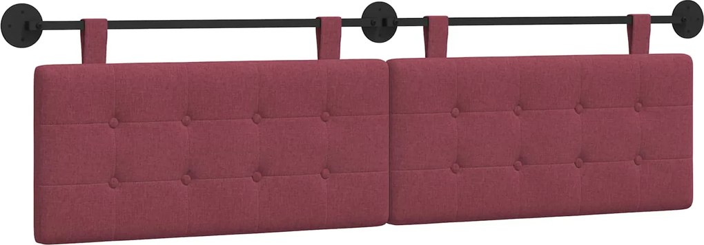 vidaXL Cap de pat suspendat Roșu Vin 170 x 55 x 5 cm țesătură