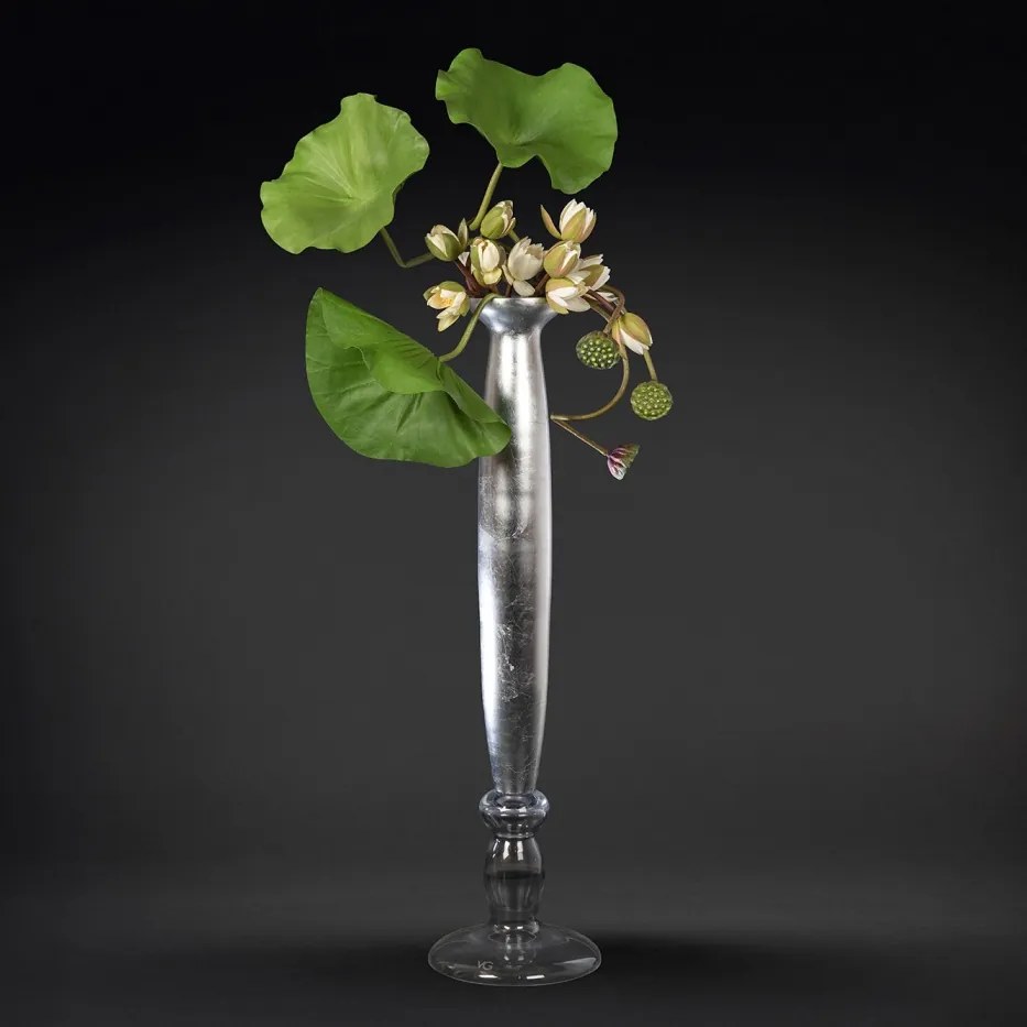 Aranjament floral mare decor festiv design LUX MERCURIO LOTUS H-194cm