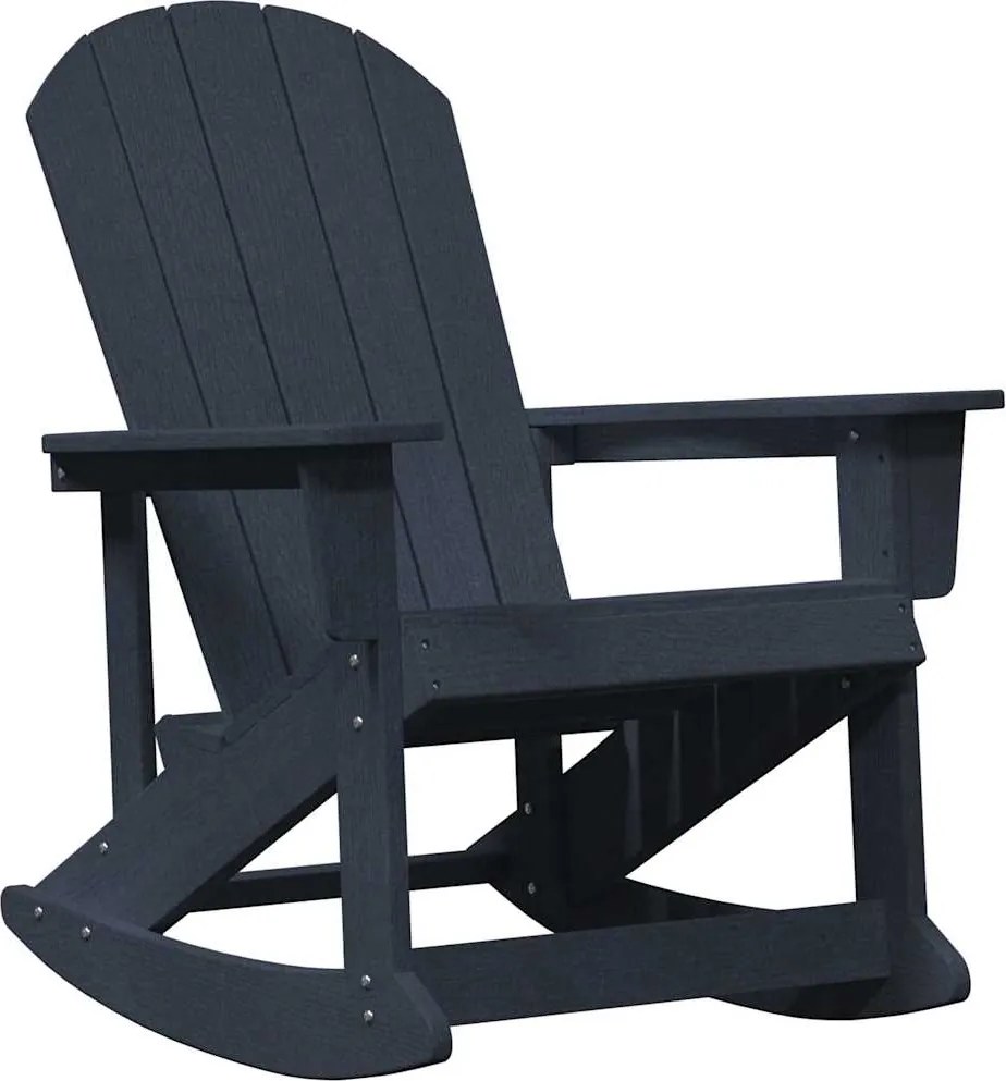 vidaXL Scaun rocking Adirondack Albastru marin 92 x 73,5 x 92 cm HDPE