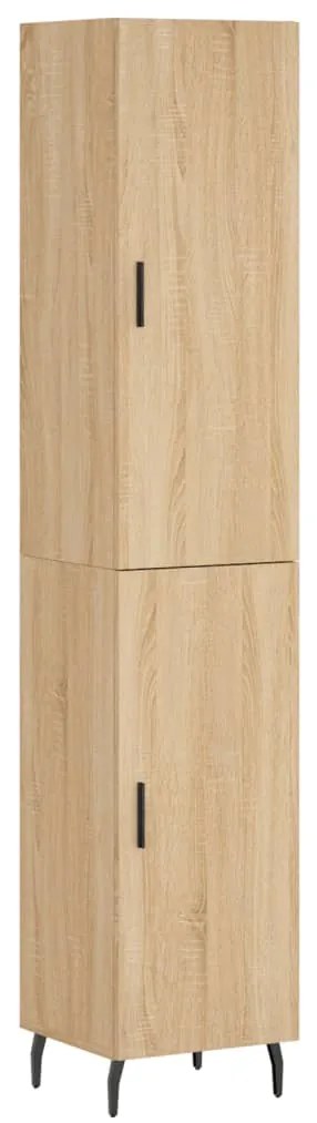 3198804 vidaXL Dulap înalt, stejar sonoma, 34,5x34x180 cm, lemn prelucrat