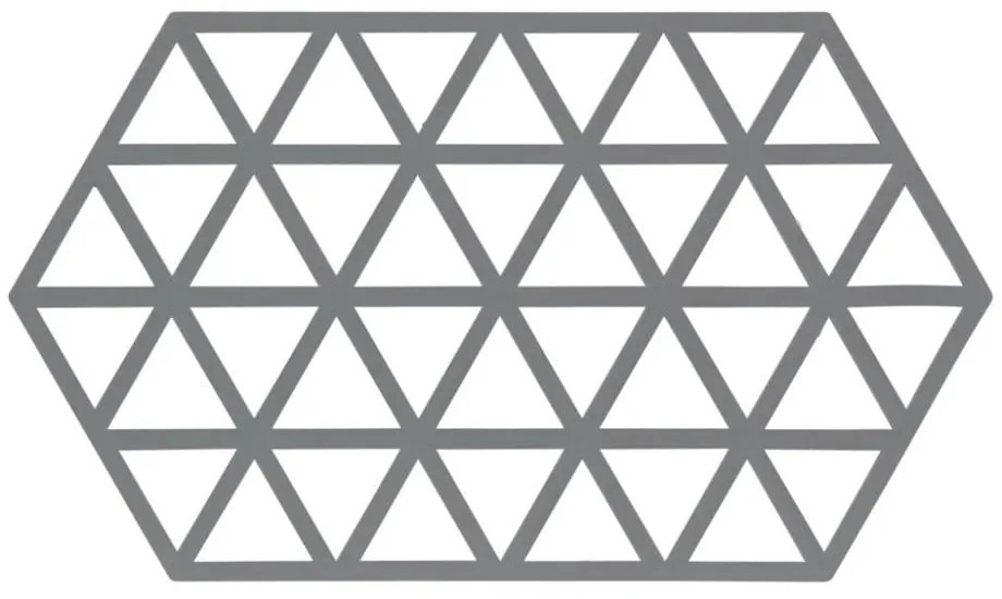Suport din silicon pentru oale fierbinți Zone Triangles, gri