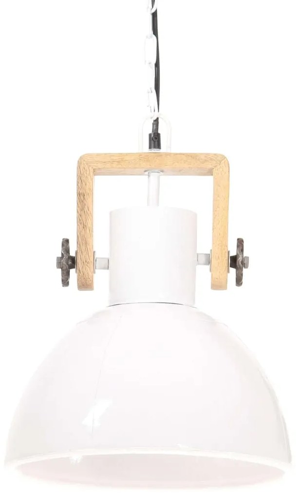 Lampa suspendata industriala, 25 W, alb, 30 cm, E27, rotund Alb,    30 cm, 1