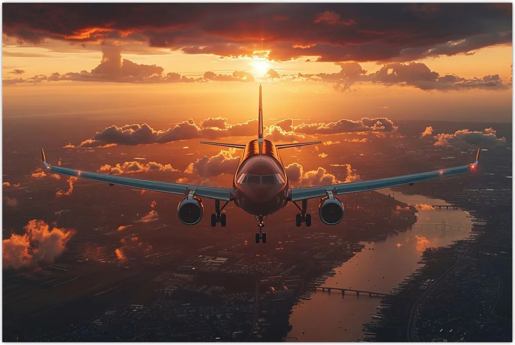 Tablou - Avion de transport (90x60 cm)