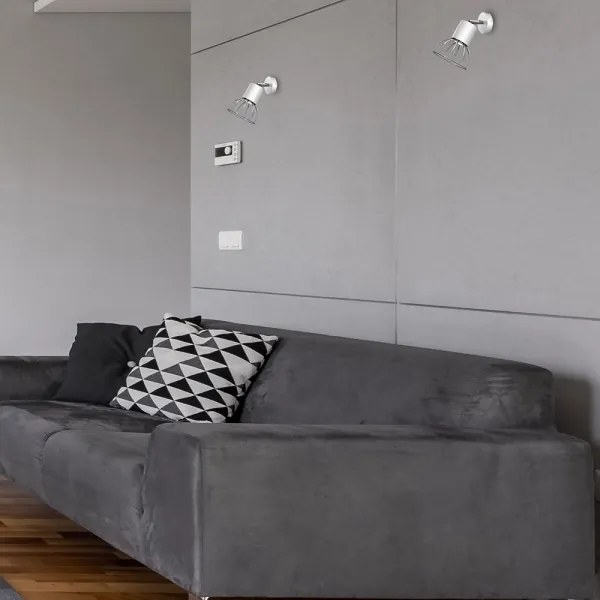 Spot de perete DANTE 1xGU10/25W/230V alb/crom lucios