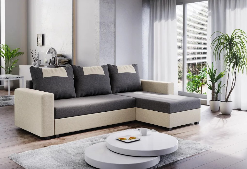 Supermobel Colțar extensibil STAR, 232x144, rainbow 15/rainbow 64