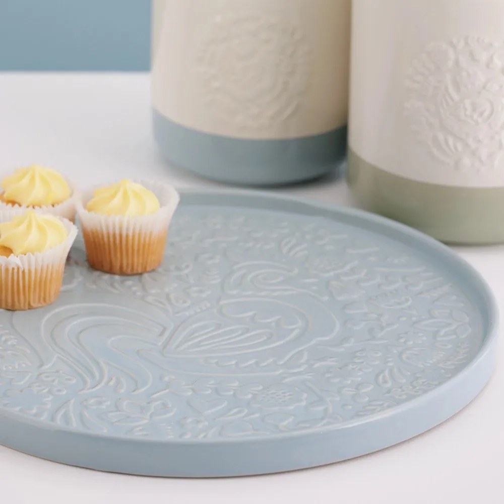 Farfurie albastru prăfuit pentru servire din ceramică ø 30 cm Home to Roost – Mason Cash