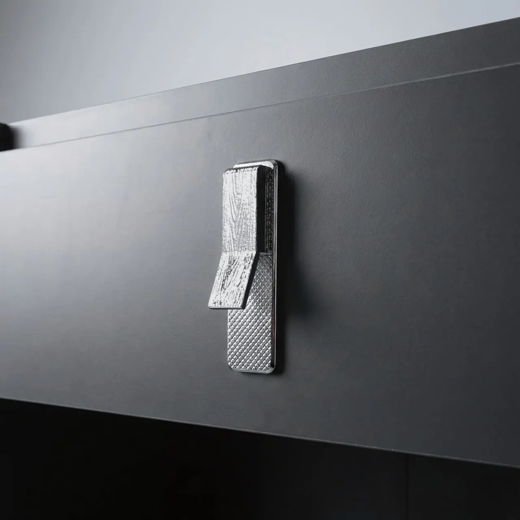 Set mobilier de baie cu lavoar Toledo 80cm Grey